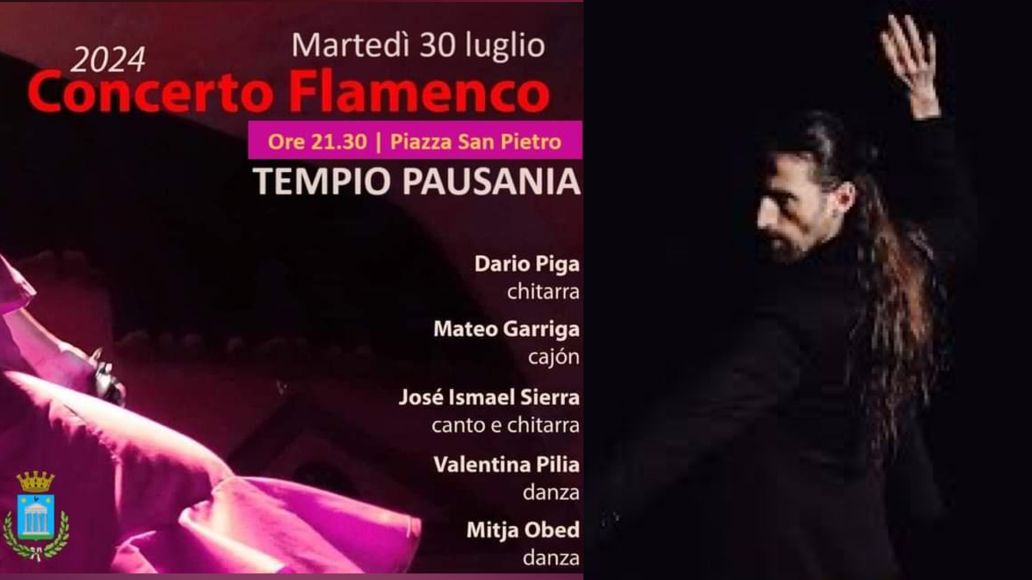 Tempio Pausania, serata di Flamenco in Piazza San Pietro