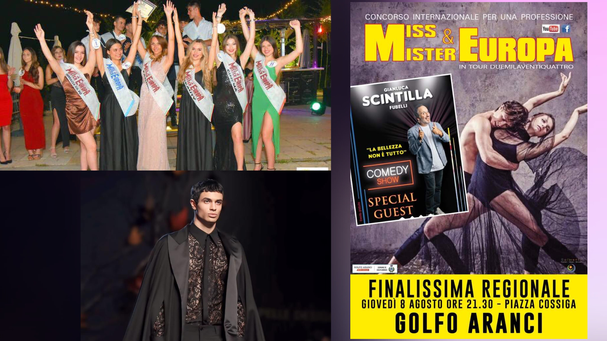 Golfo Aranci,al via la finale regionale per Miss e mister Europa: le parole di Massimo Eretta 