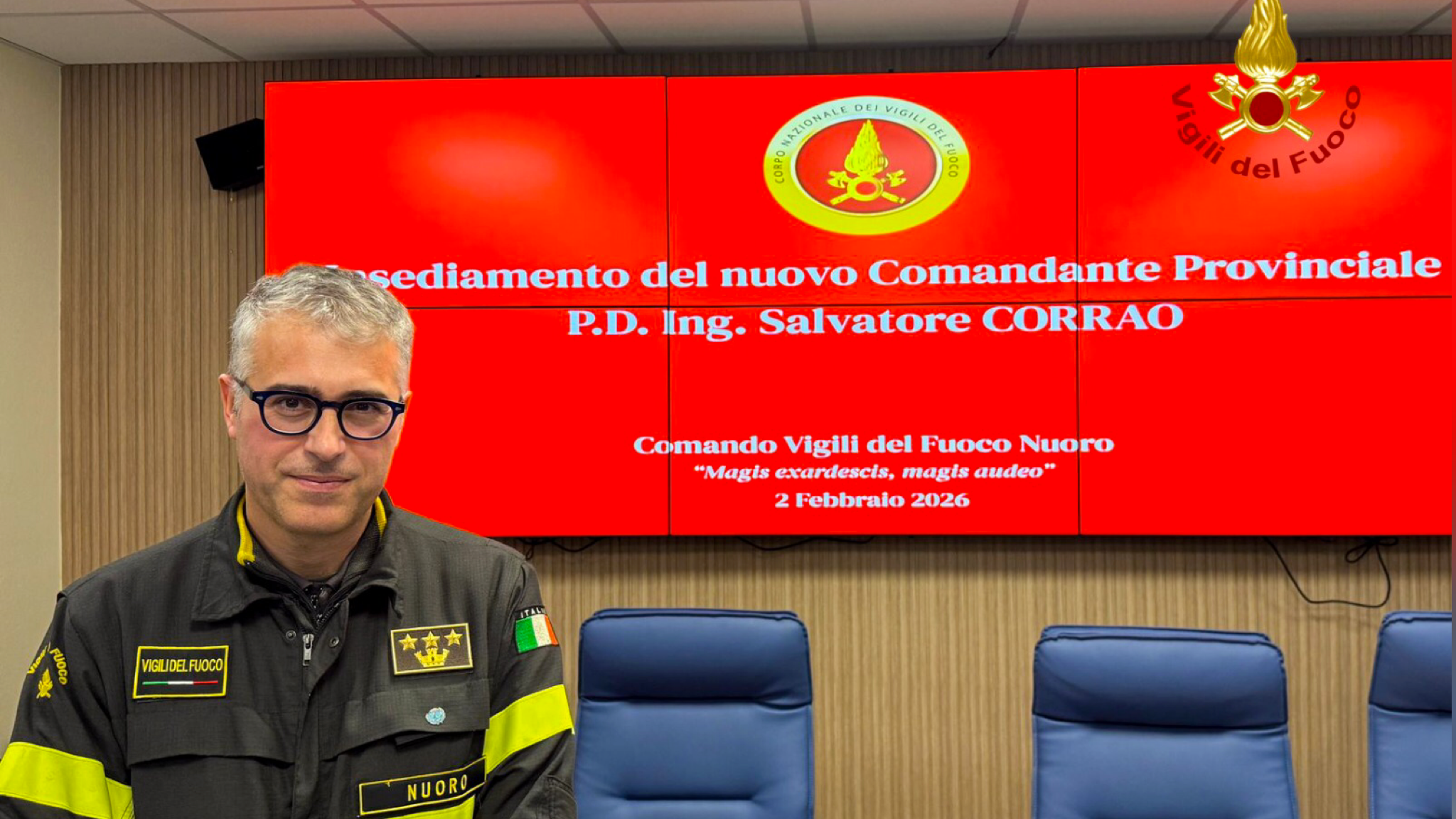 Cambio al vertice dei Vigili del Fuoco: arriva l’ing. Salvatore Corrao