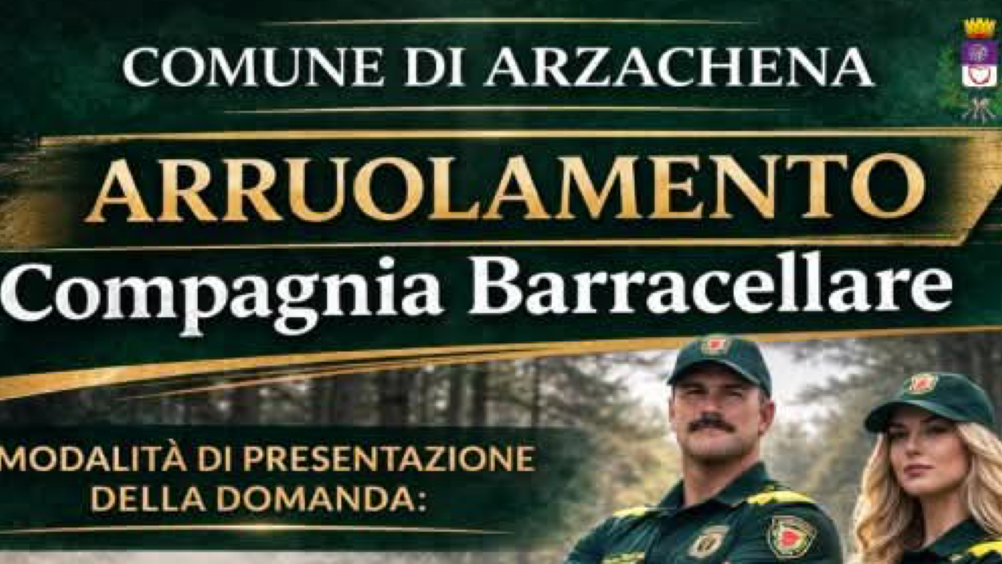 Arzachena, aperto il bando per l’arruolamento Barracelli