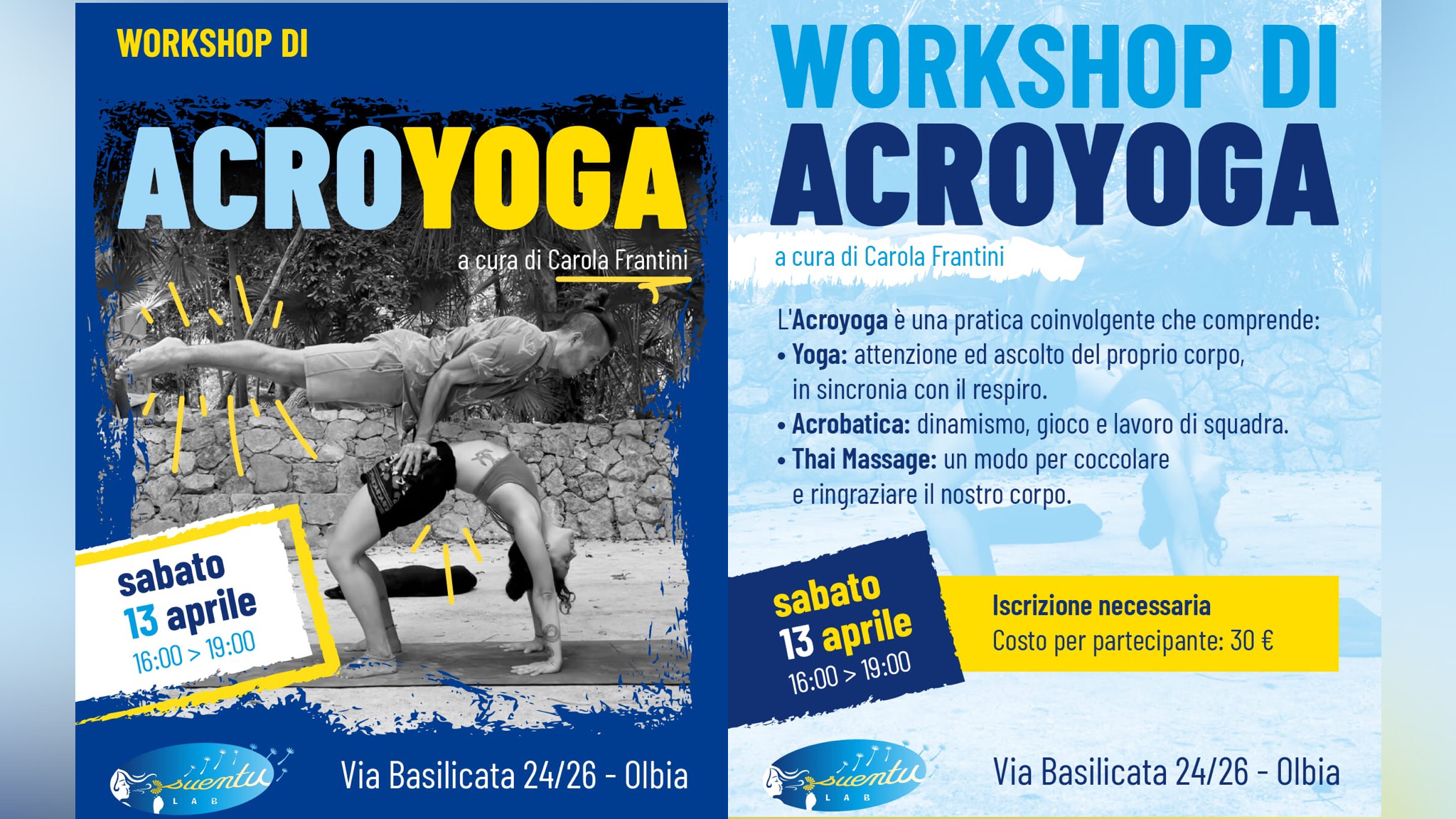 L’Acroyoga arriva ad Olbia: ecco l'appuntamento 
