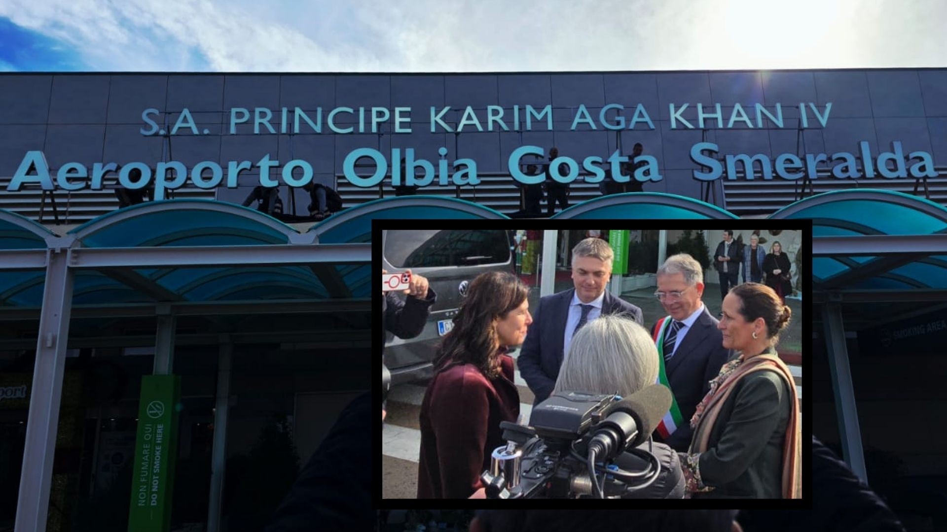 Olbia, una giornata storica: l’aeroporto Costa Smeralda intitolato a Sua Altezza il Principe Karim Aga Khan