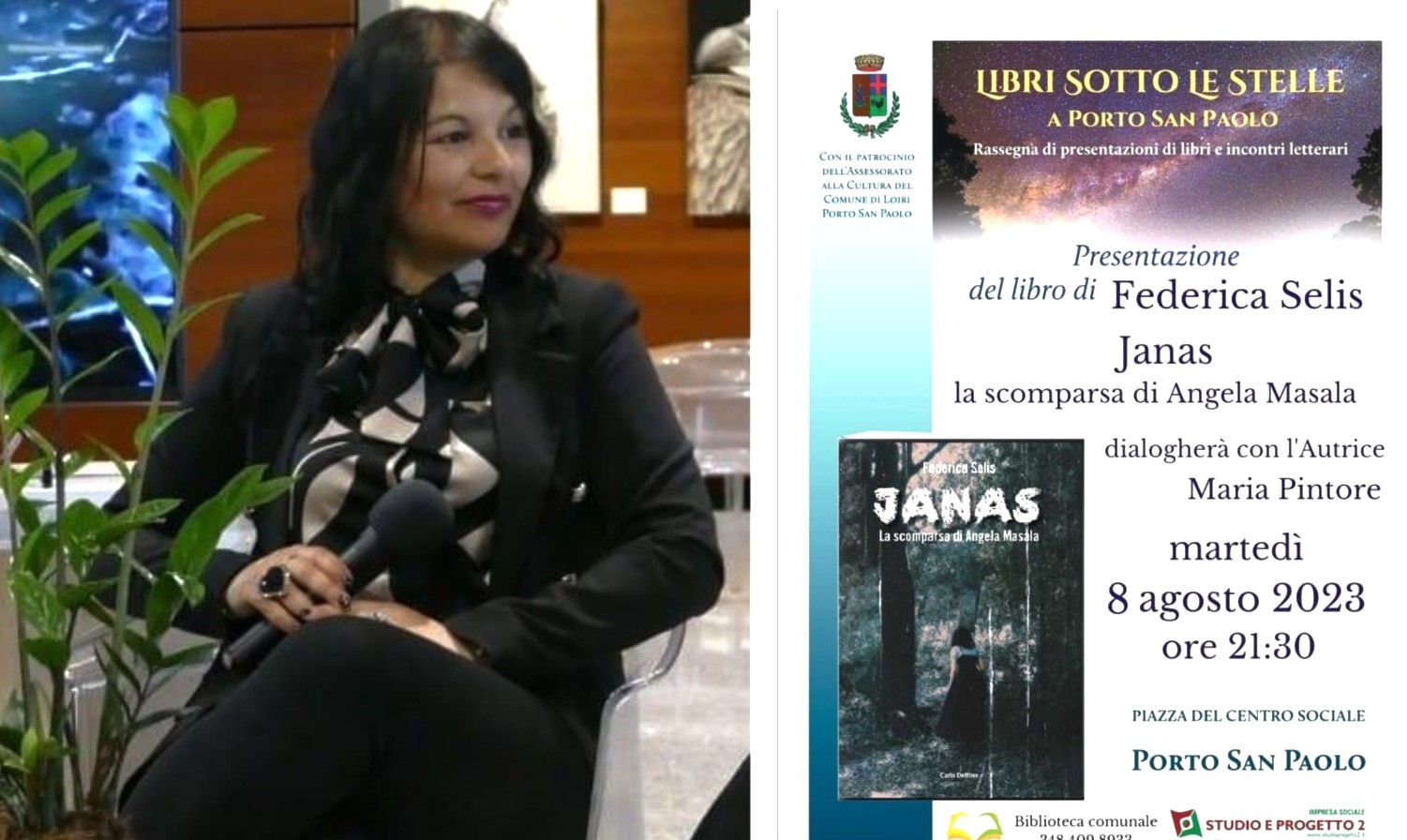 Porto San Paolo, libri sotto le stelle: arriva Janas di Federica Selis