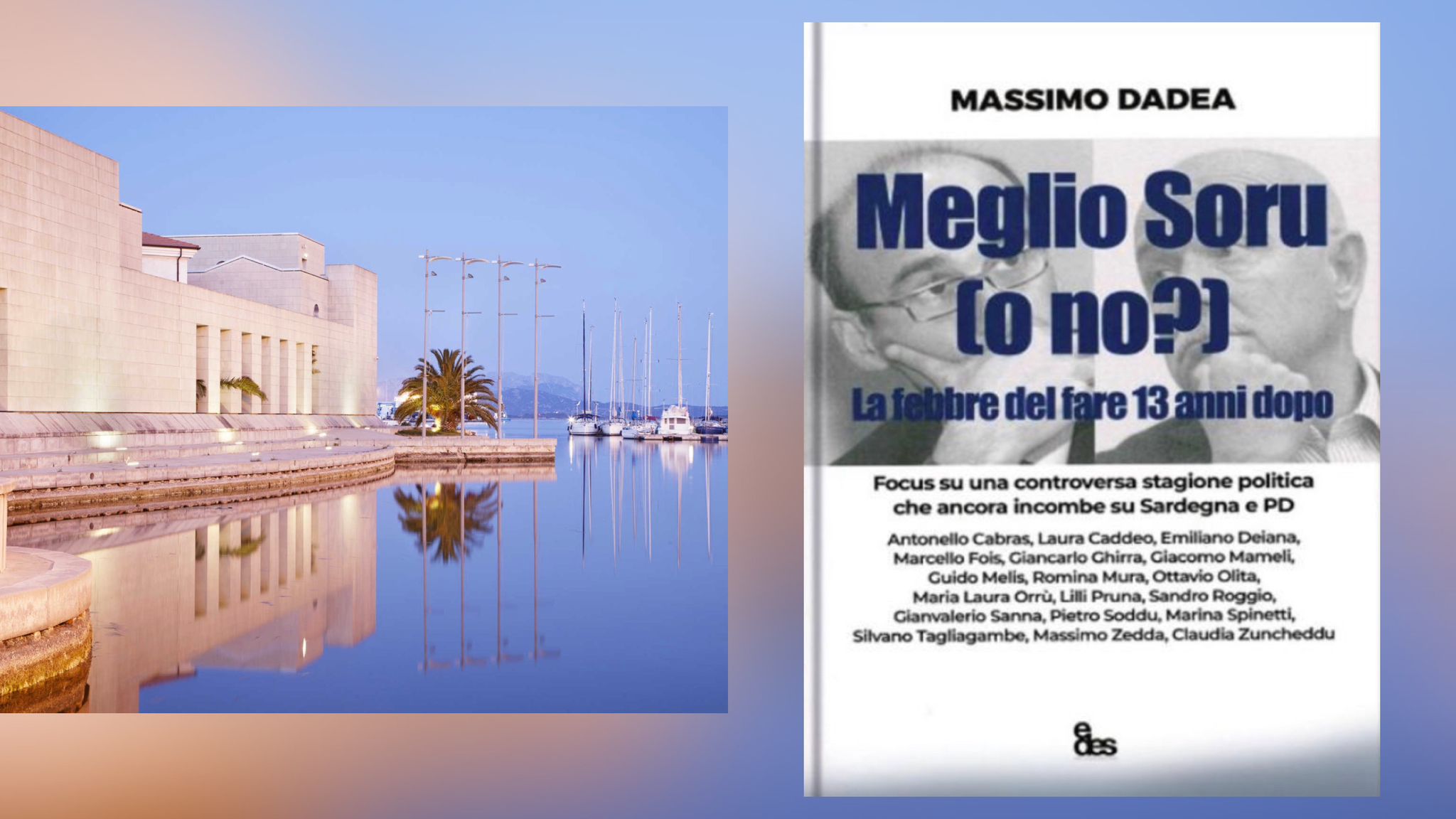 Olbia, Massimo Dadea presenta il suo libro: 