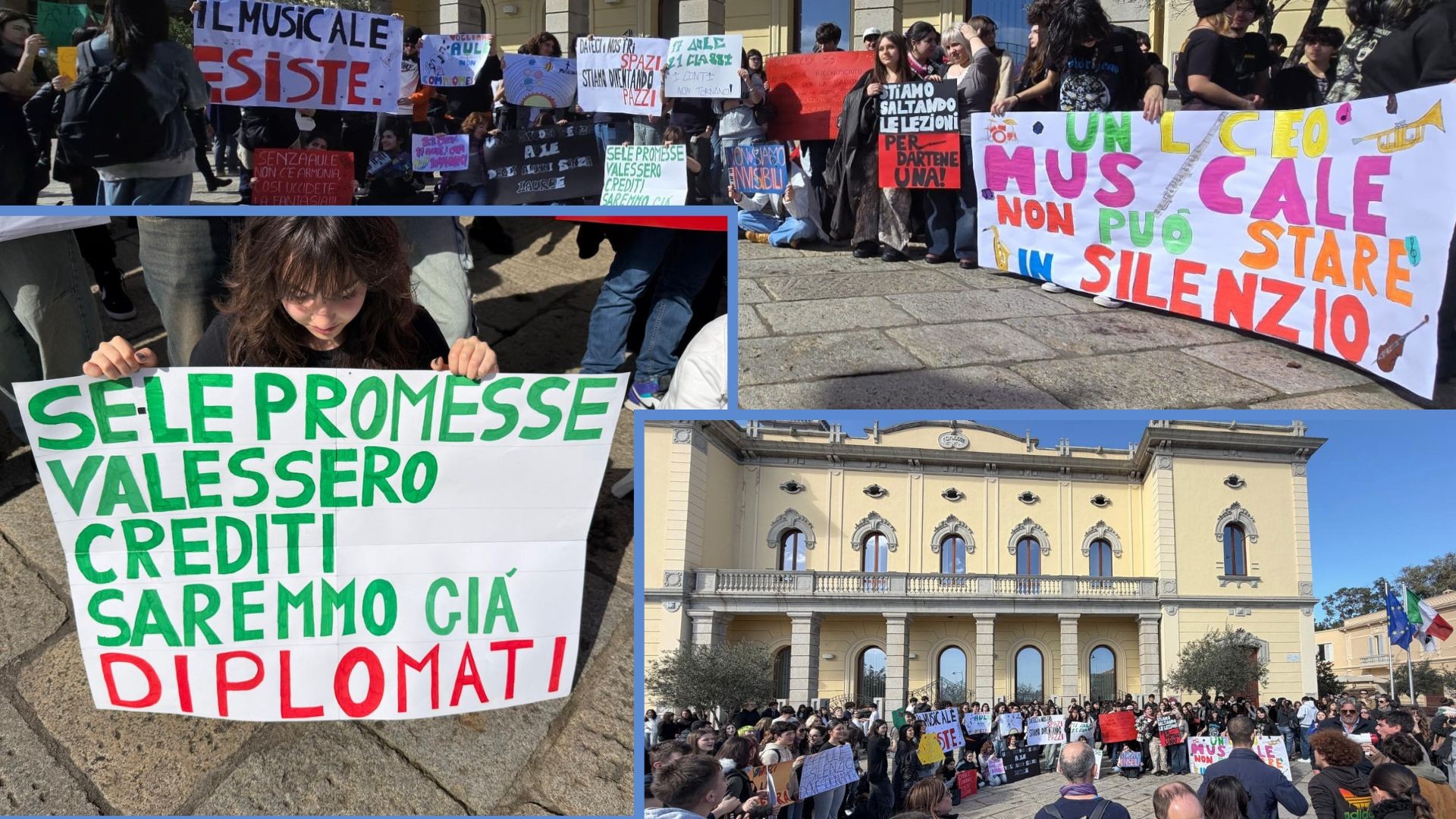 Olbia, protesta degli studenti del Liceo Artistico e Musicale: Nizzi accoglie una delegazione della scuola