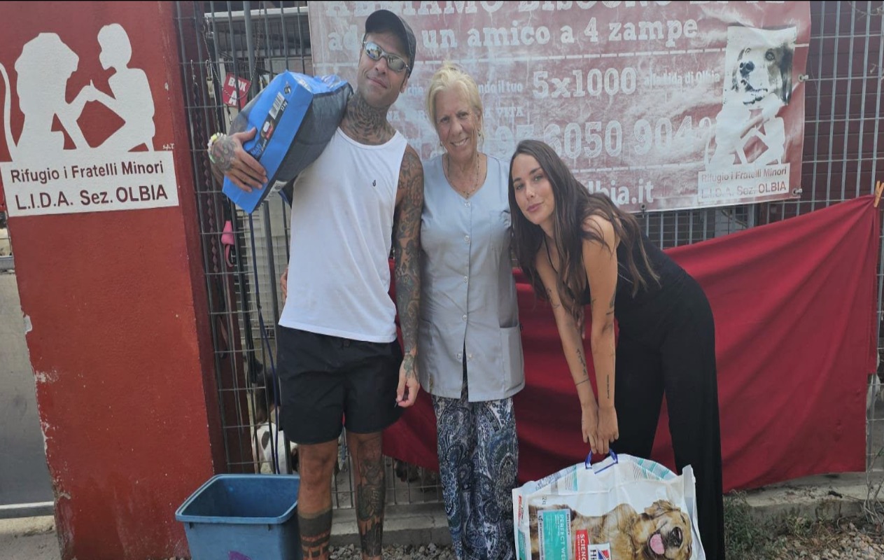 Fedez e Giulia al Rifugio Lida di Olbia