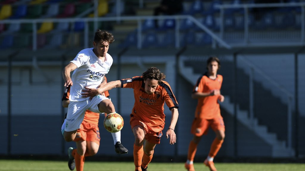 Olbia Calcio, primo gol per Luca Belloni: 