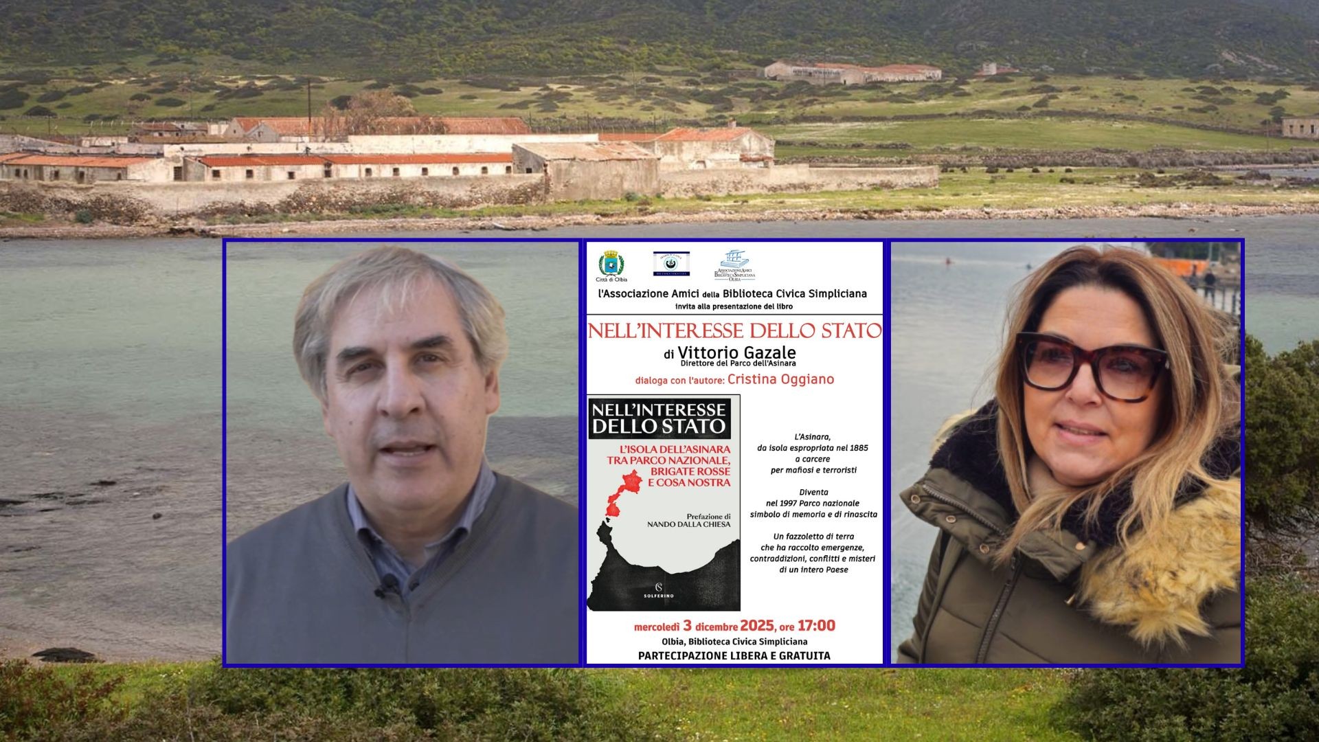 Olbia, alla Biblioteca Simpliciana la presentazione del volume “Nell’interesse dello Stato” di Vittorio Gazale