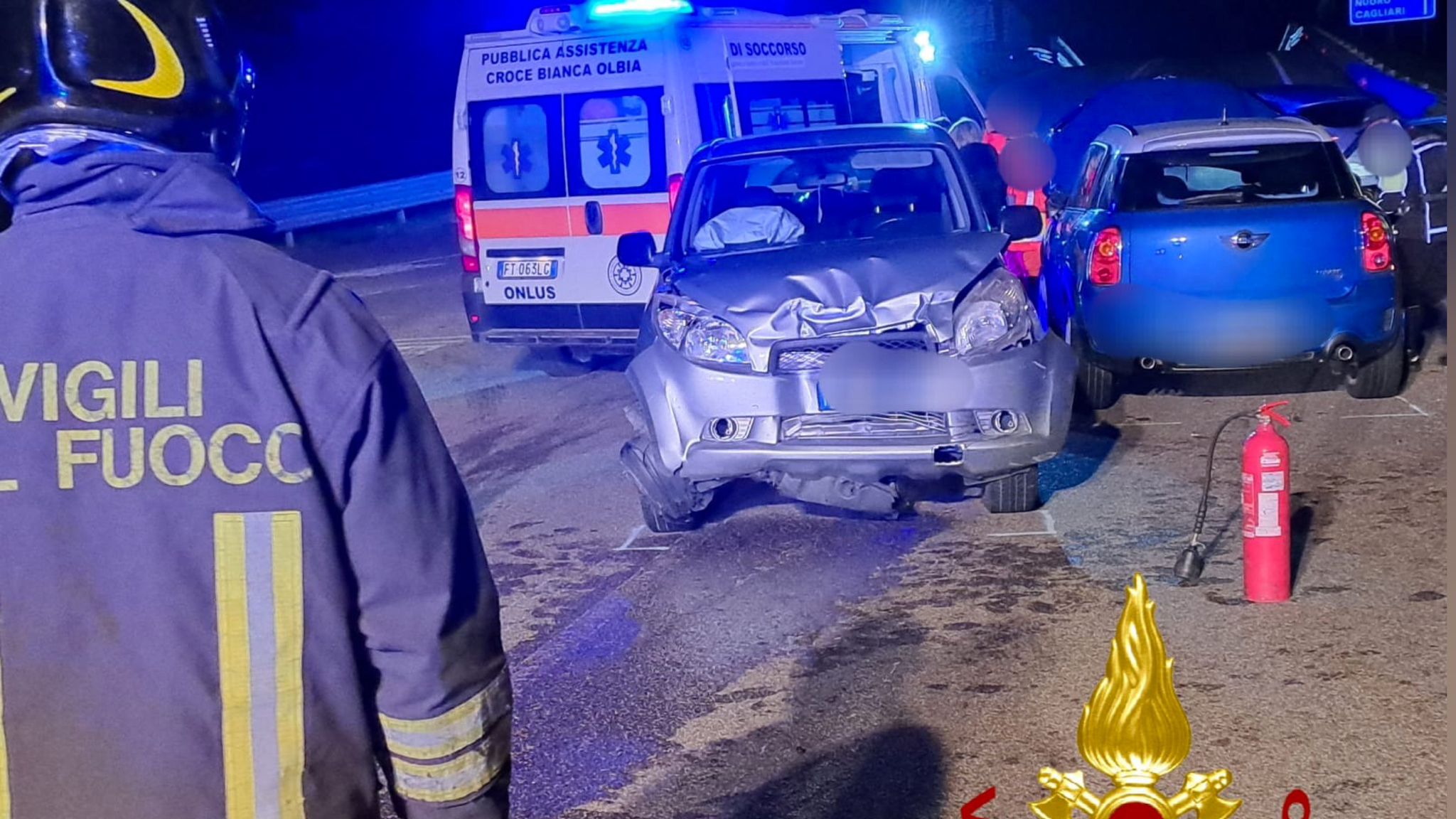 Olbia, scontro tra auto: due feriti