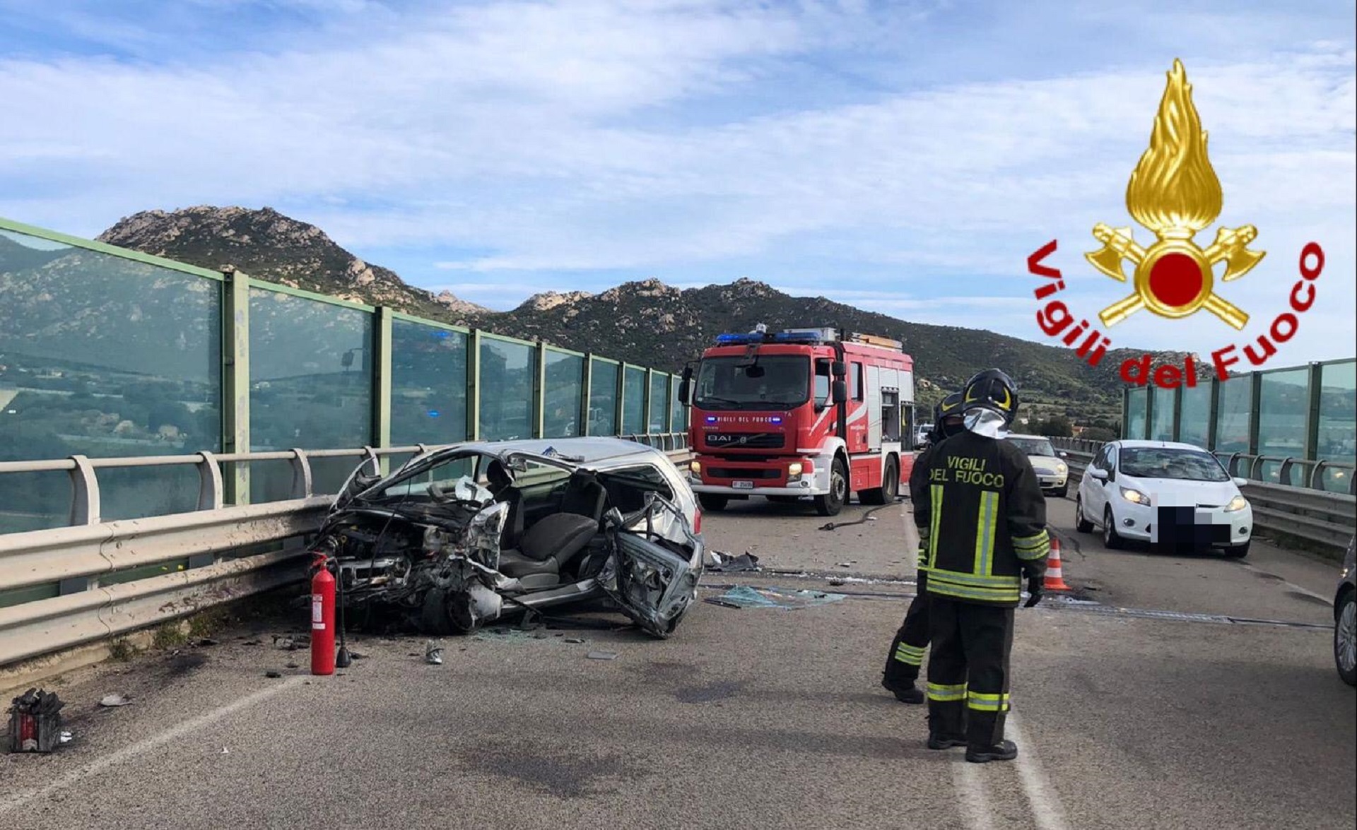 Olbia, incidente sulla sopraelevata: 40enne in gravi condizioni
