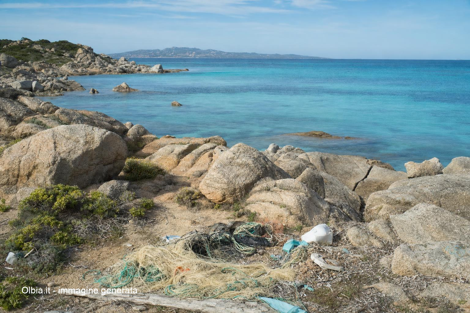 La Maddalena, sei tonnellate di rifiuti rimosse