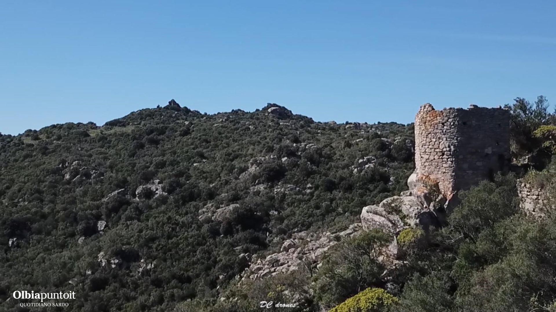 Olbia, il Castello di Sa Paulazza visto dal drone di Diego Cubeddu