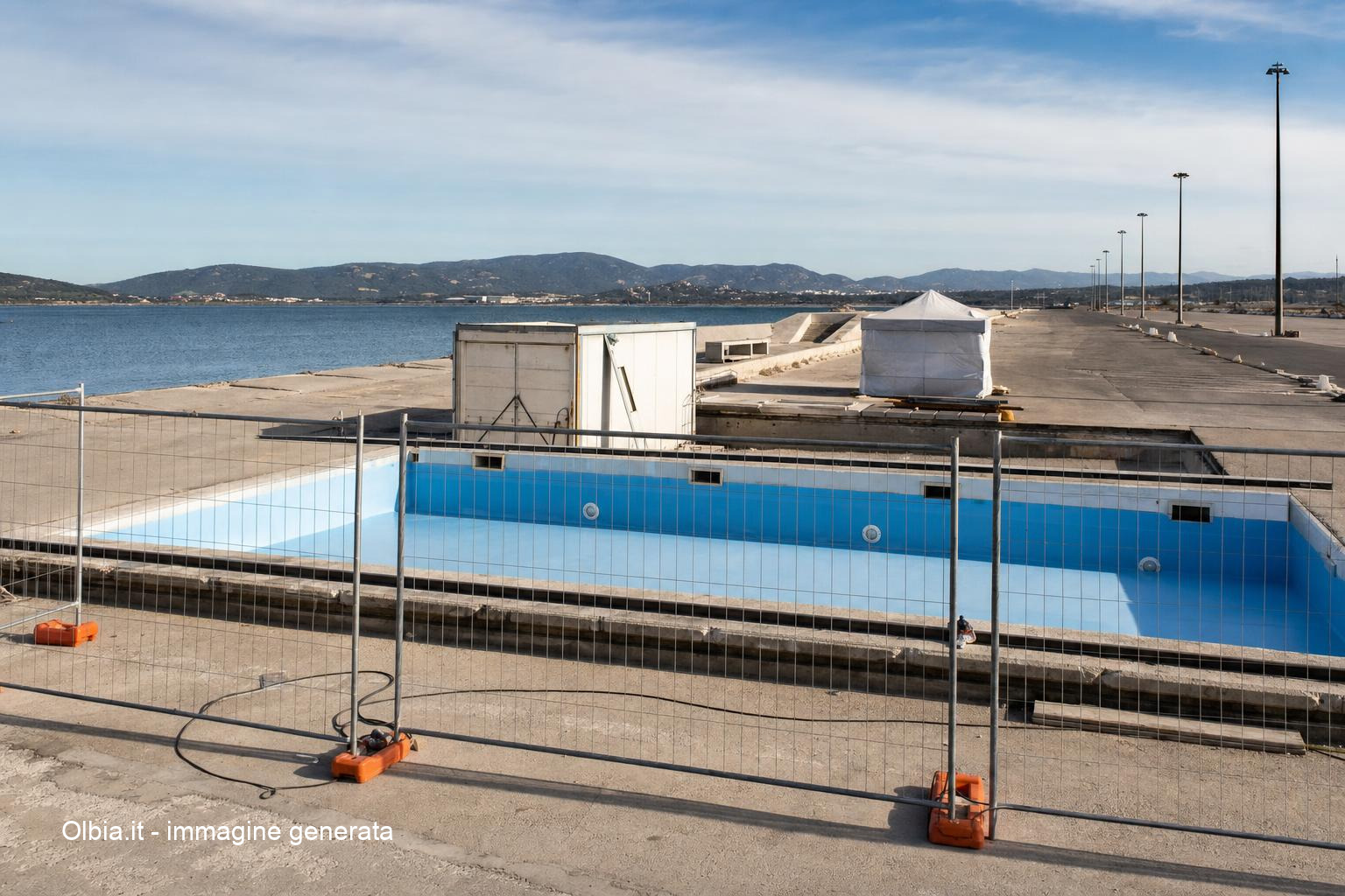 Olbia, spunta una piscina nel set del film con Adam Sandler