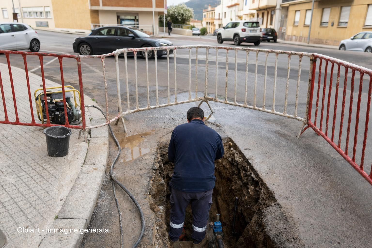 Olbia, riparazione della condotta in via Ugo Foscolo: disagi idrici