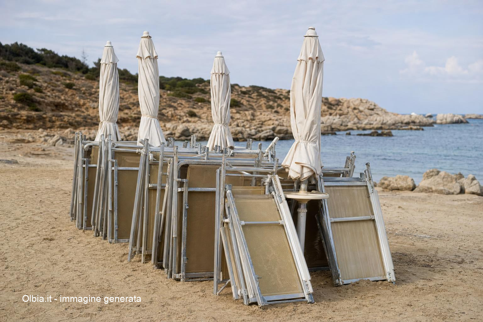 Palau, sequestrati lettini e ombrelloni in spiaggia libera