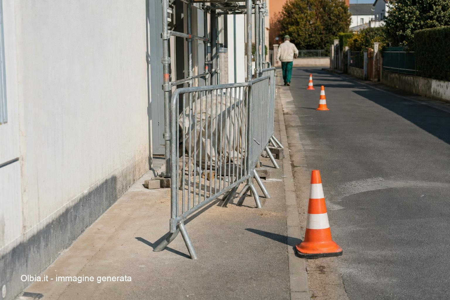 Olbia, via Alto Adige: cantiere e limite di 20 km/h