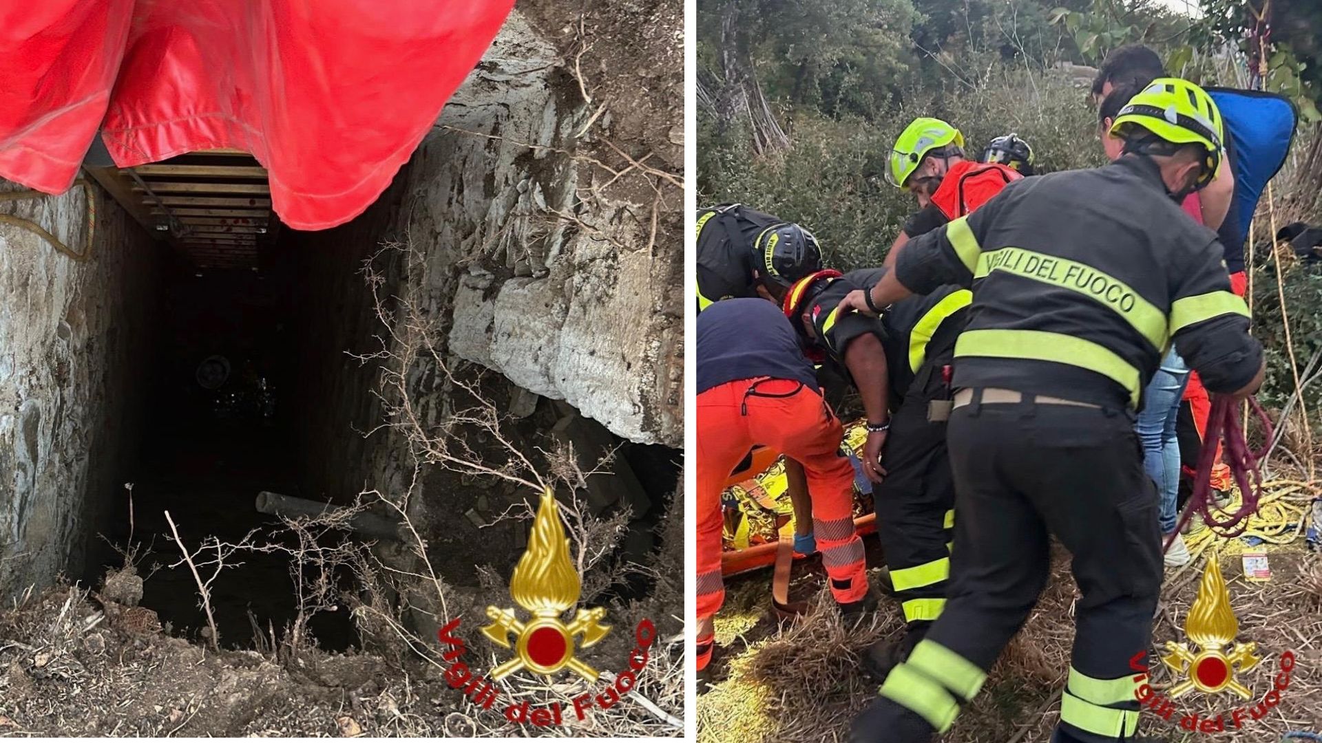 Cade in un pozzo profondo quattro metri: anziano soccorso con tecniche speciali