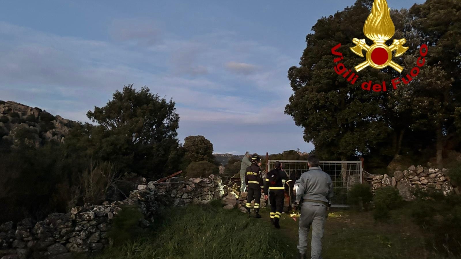 Padru, escursionista in difficoltà salvata dai Vigili del fuoco di Olbia