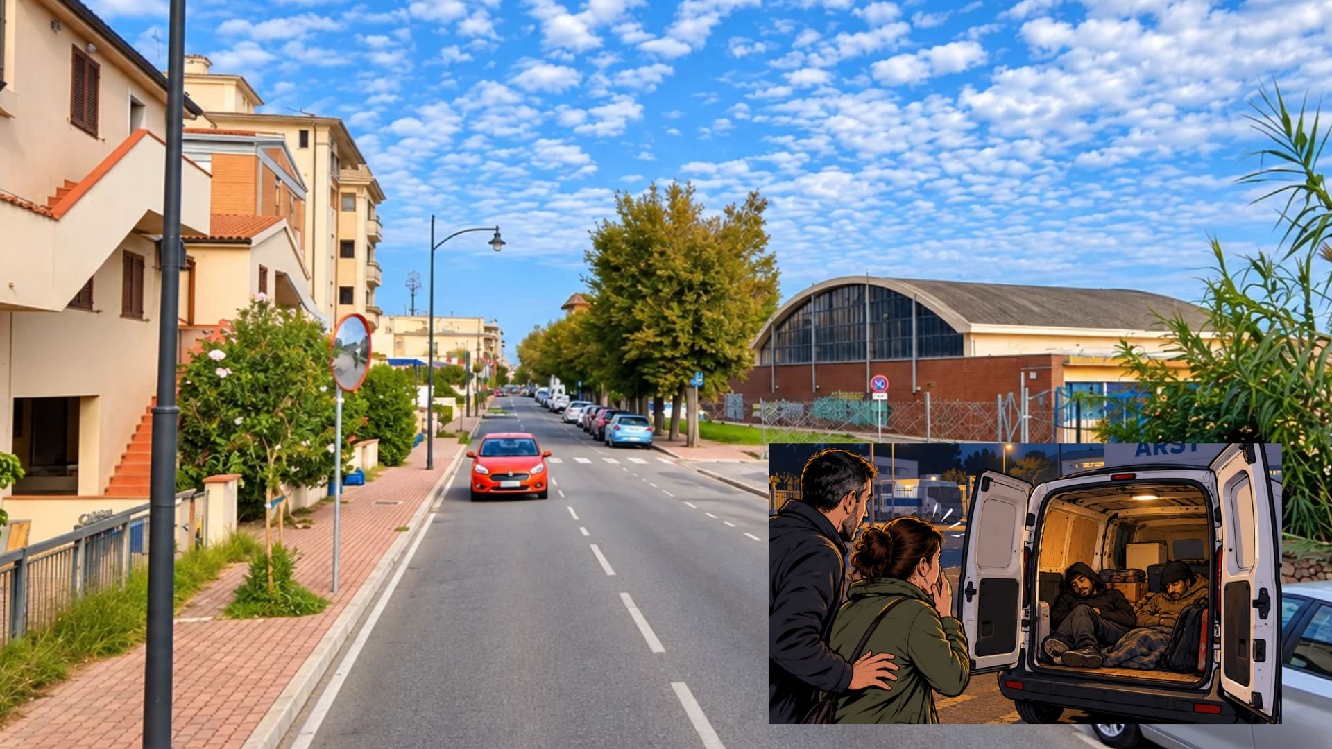 Olbia, apre il suo furgone per andare al lavoro e trova due uomini che dormono 