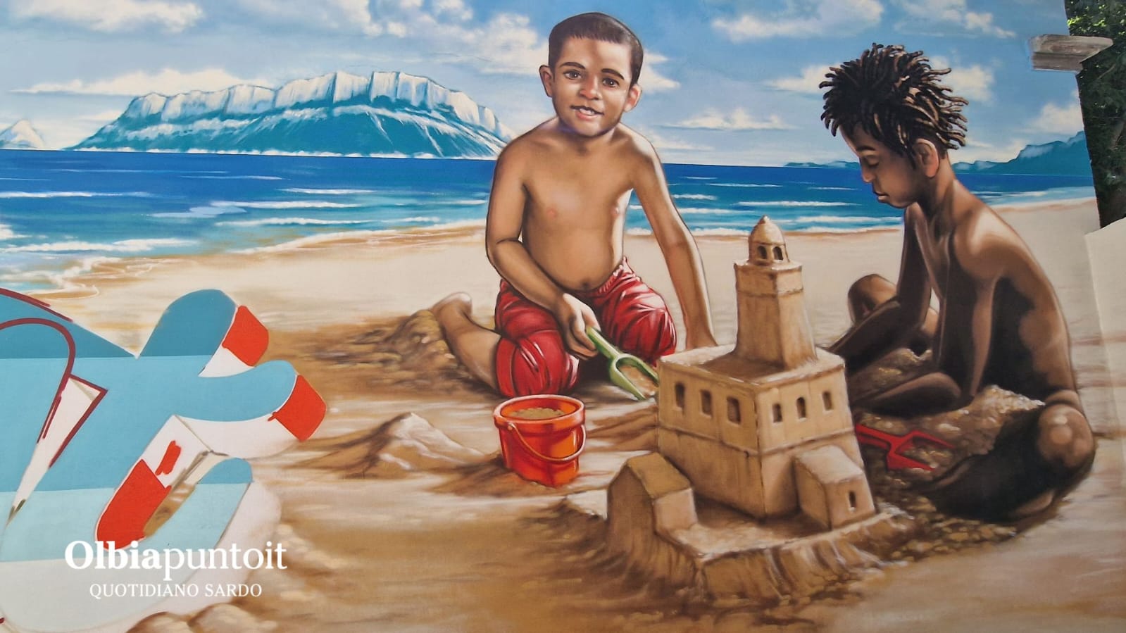 Olbia: un murale per ricordare Achille Barabino e Vincent Plicchi