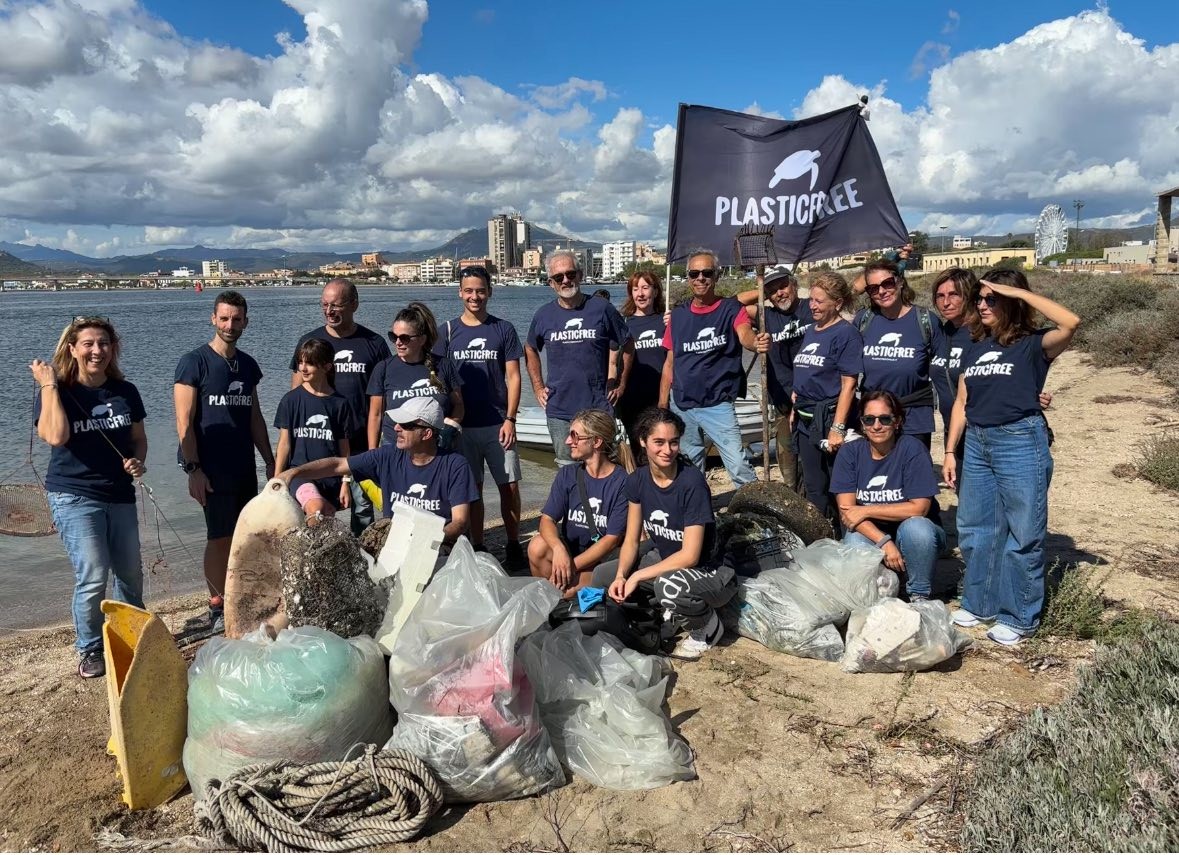Olbia, Plastic Free: tra plastica e ferraglie ripulita l'Isola di Mezzo