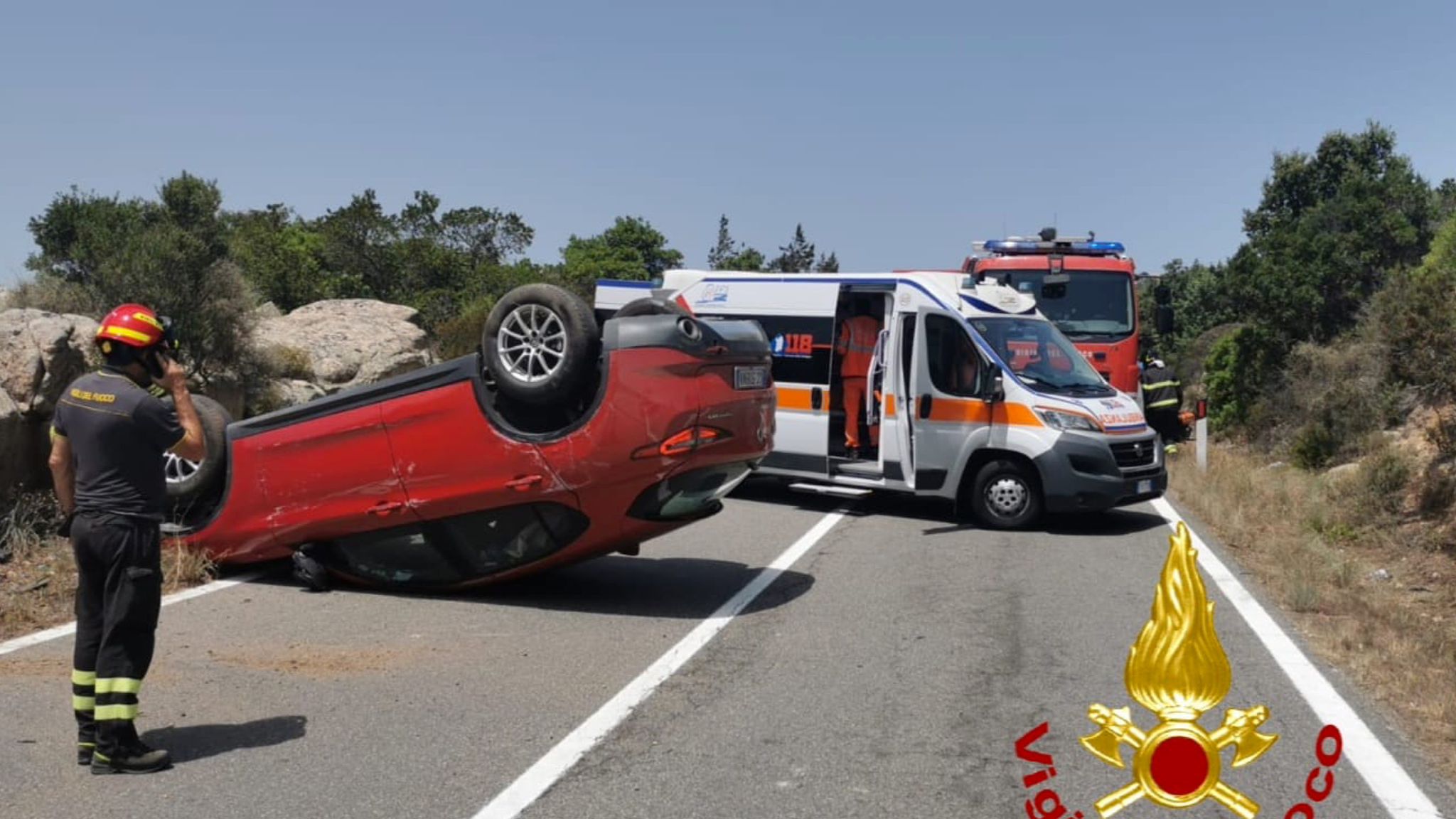 Olbia, incidente tra Portisco e Abbiadori: un ferito
