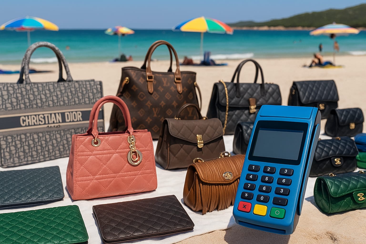  Costa Smeralda, POS in spiaggia per vendere merce contraffatta: maxi blitz della Guardia di Finanza