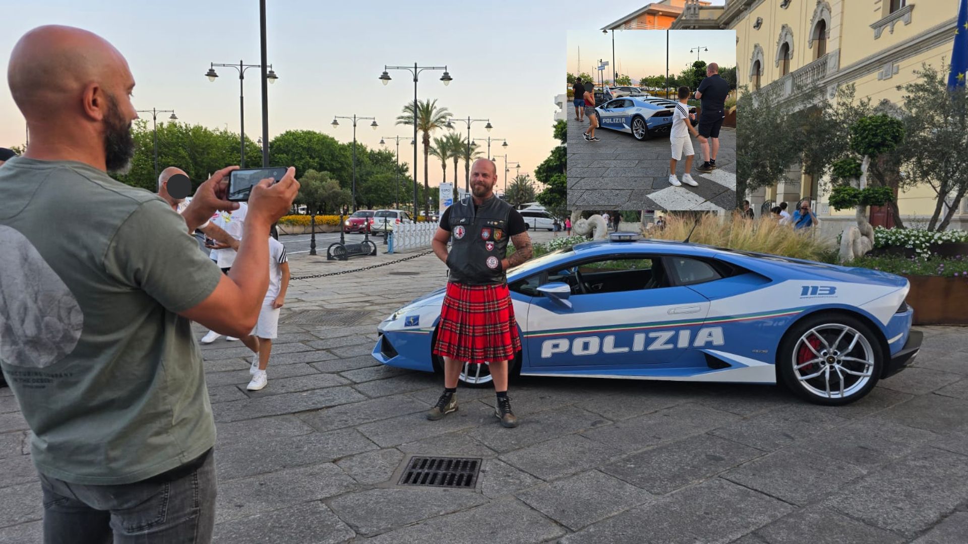 La Lamborghini della Polizia di Stato conquista Olbia: successo per la supercar in divisa