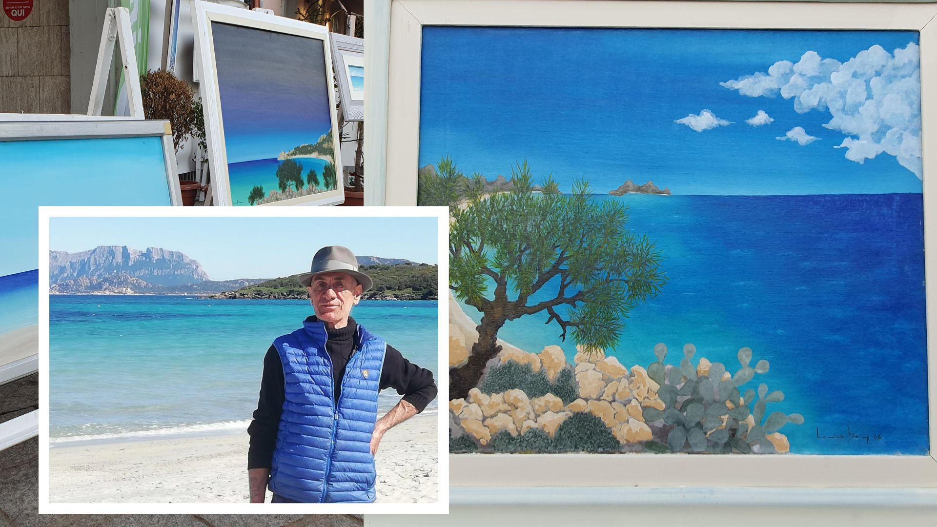 Olbia dice addio a Massimo Deiana: il pittore del mare che dipingeva la pace