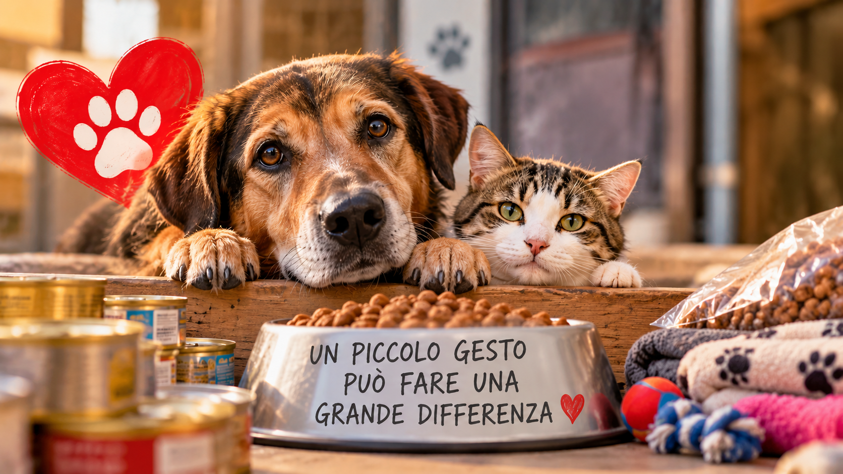 Olbia, l’emergenza cibo non si ferma: torna la raccolta per i cani e i gatti della LIDA