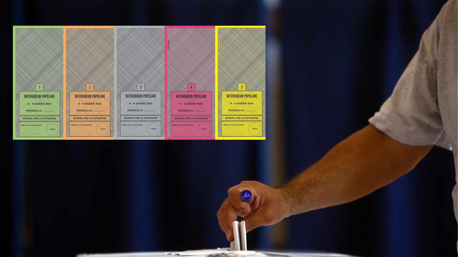 Referendum 8 e 9 giugno: al voto su lavoro e cittadinanza