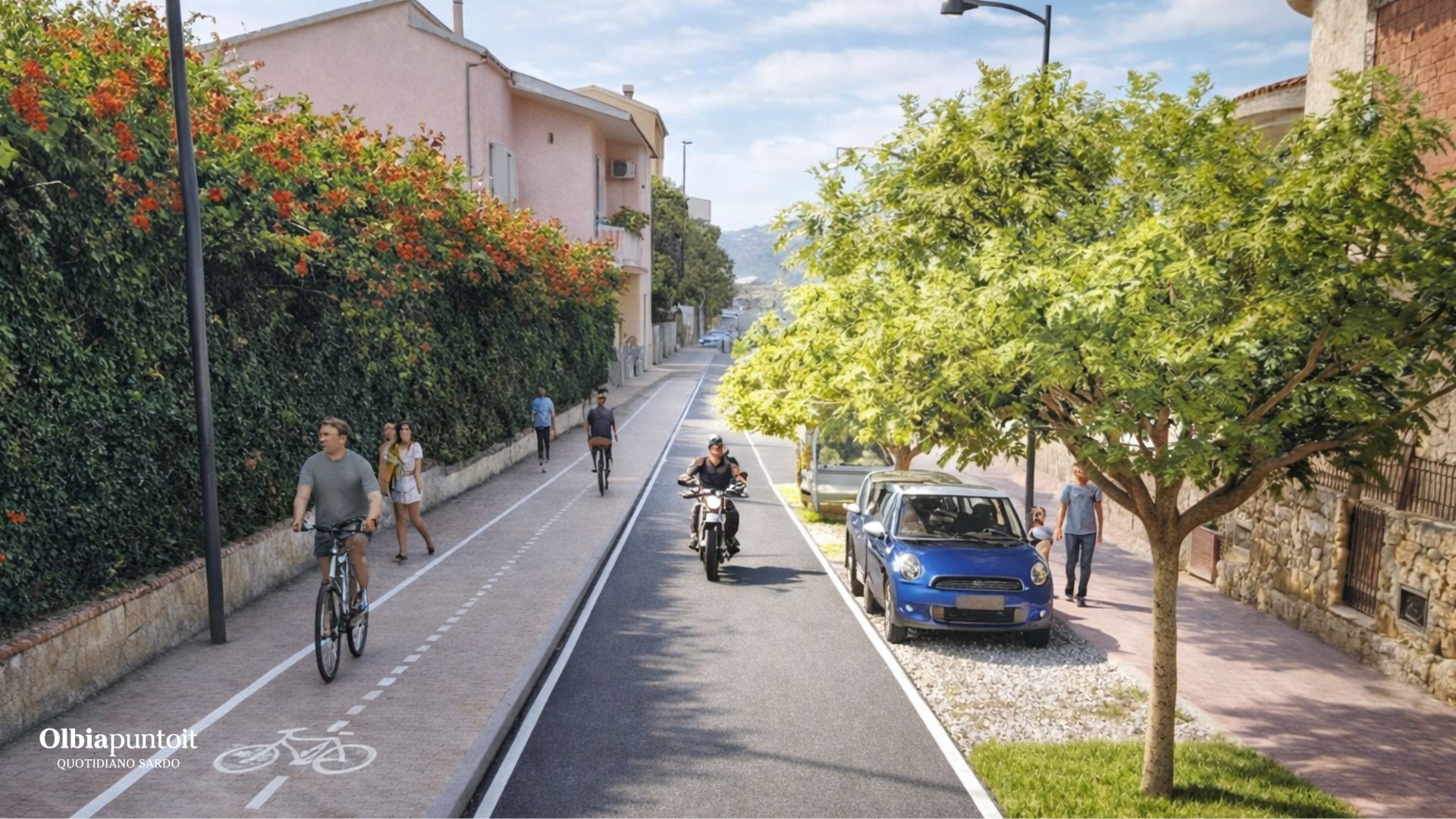 Olbia, parcheggi e pista ciclabile in via Cesti: incontro tra cittadini e sindaco 