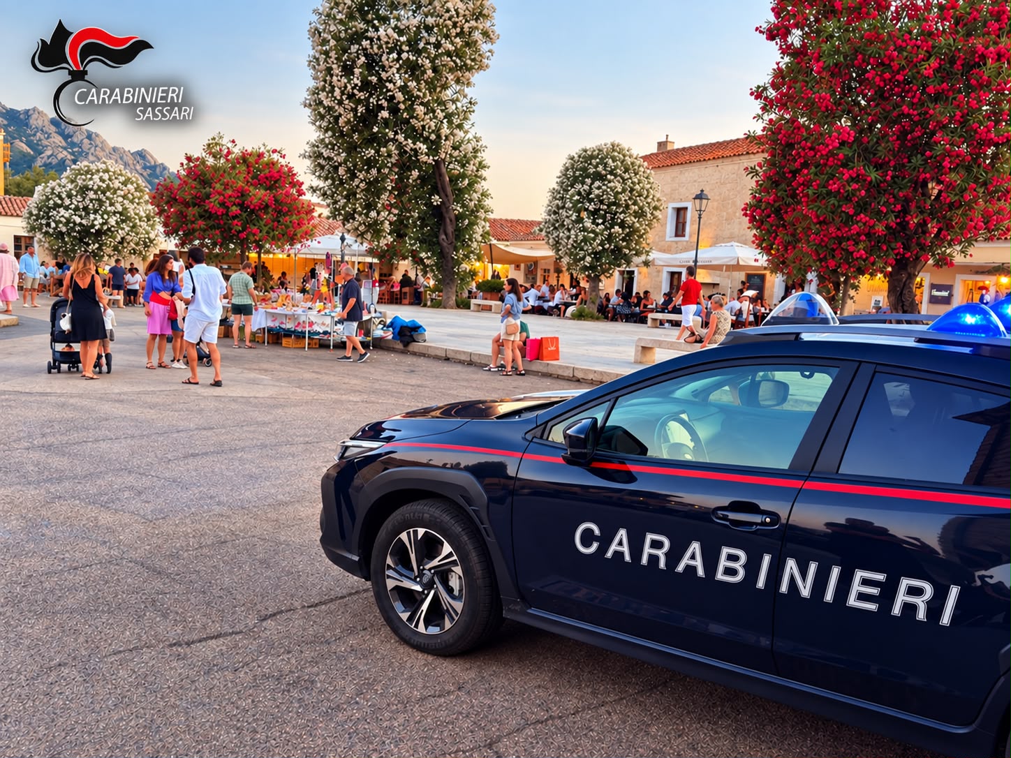 San Pantaleo, svaligiata auto al mercato: tre arresti e refurtiva recuperata