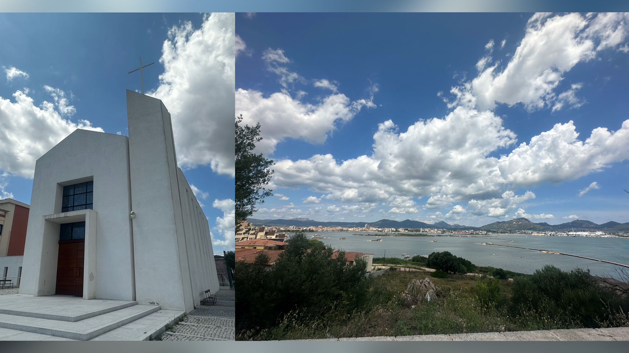 Olbia, chiesa San Ponziano e vista sul Golfo: spettacolo da Poltu Quadu