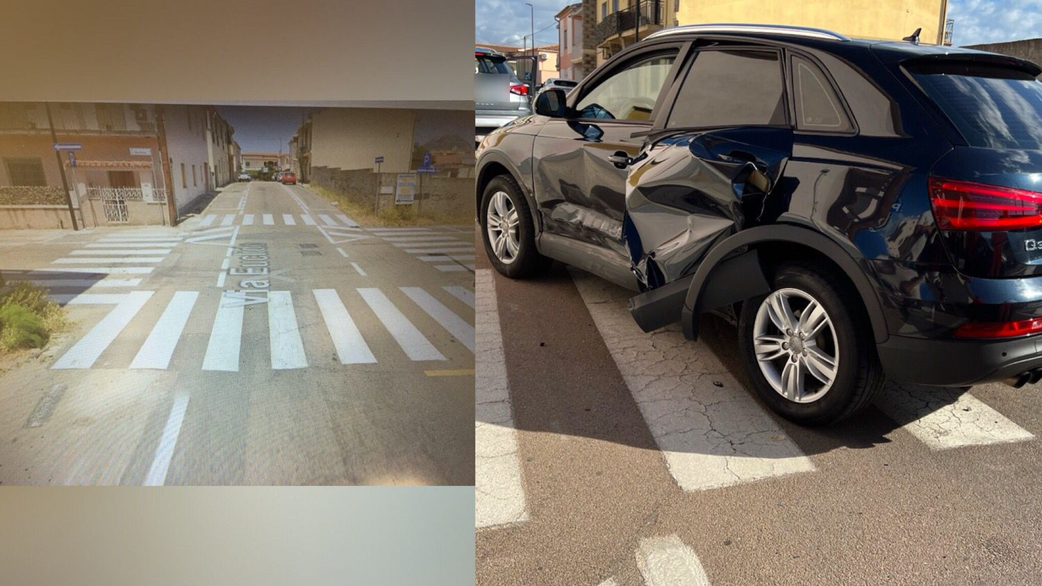 Olbia: scontro tra auto in via Euclide