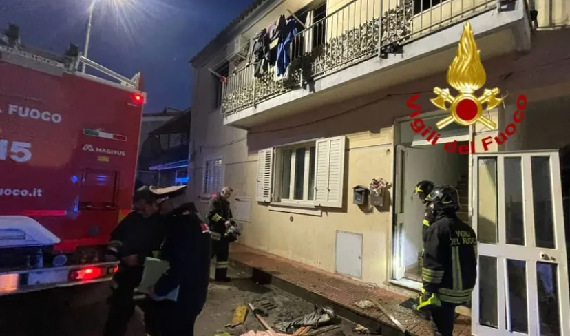 Olbia, esplosione in via Antonelli: tre persone ferite