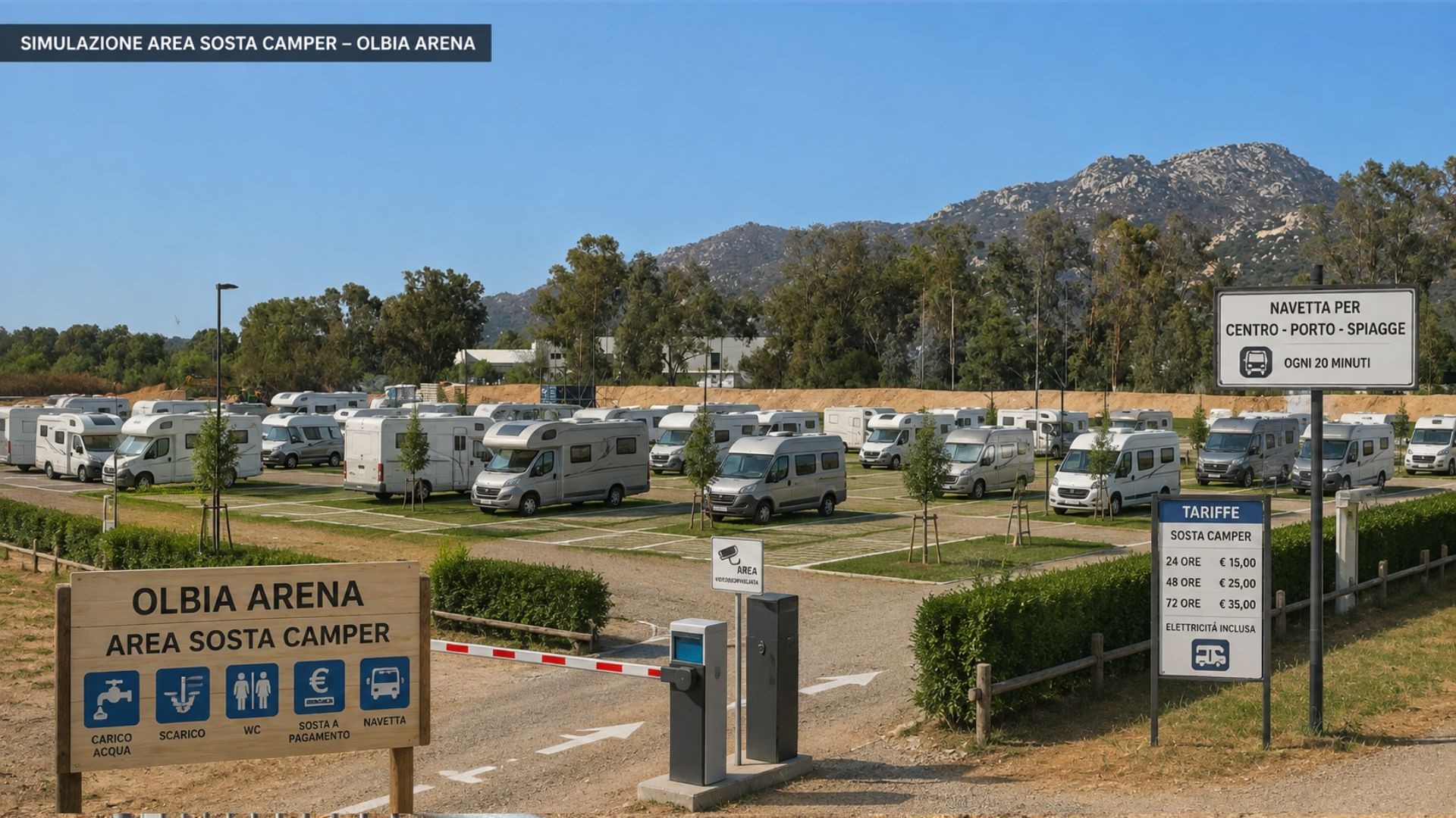 Futuro di Olbia Arena, si valuti anche una grande area camper