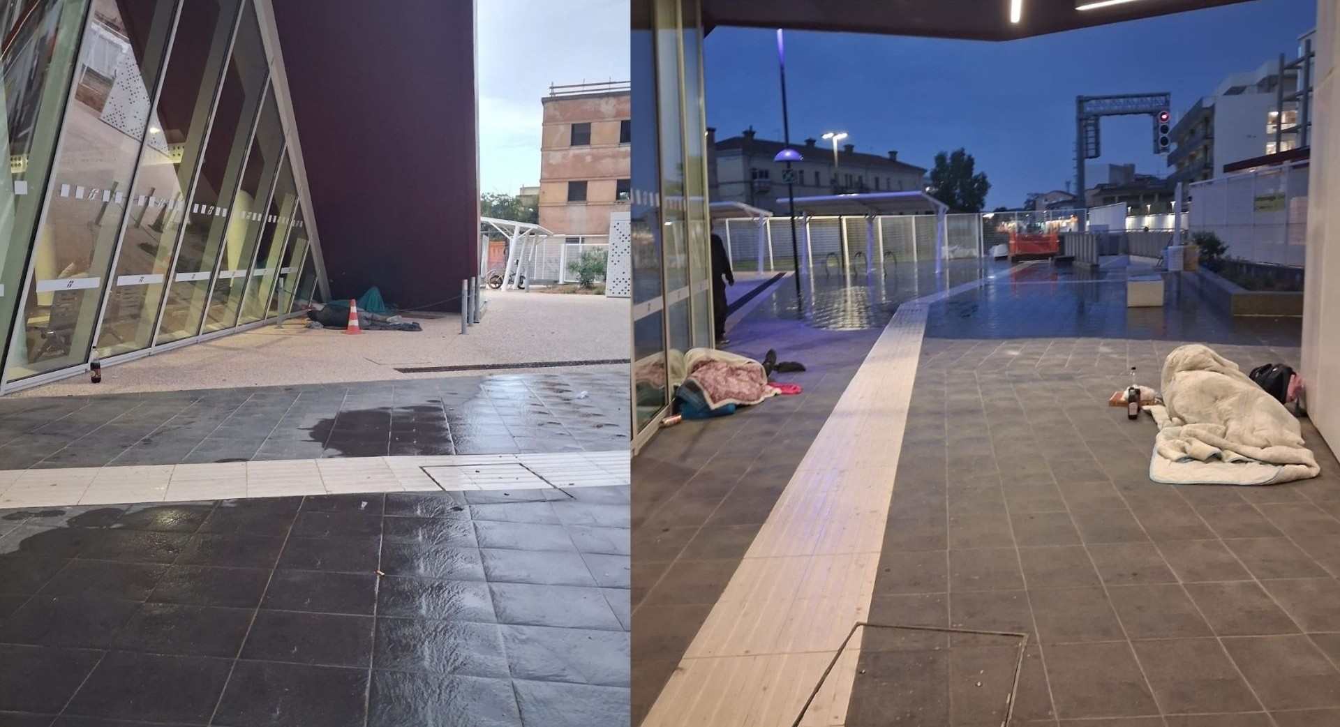 Olbia, dormitorio ancora chiuso: cinque senzatetto dormono alla stazione Terranova