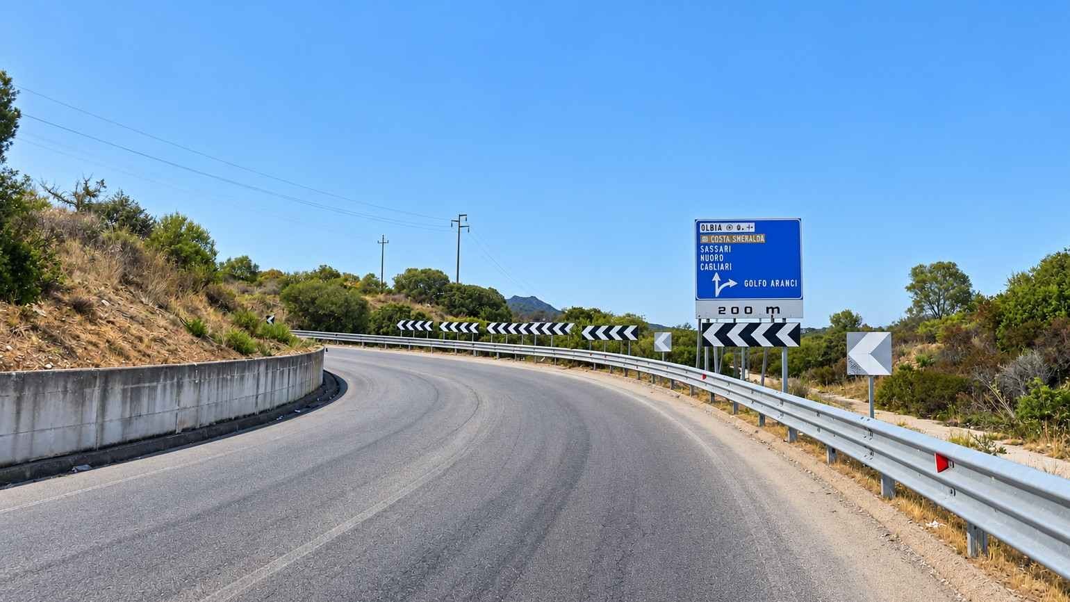 Olbia, lavori sulla strada panoramica fino a novembre: cosa cambia per gli automobilisti