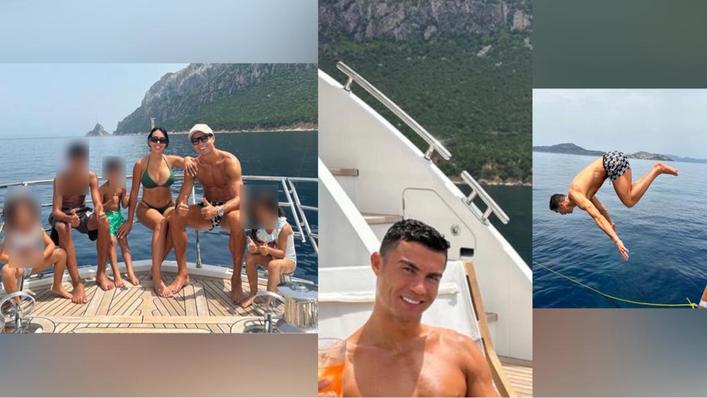 Olbia: Cristiano Ronaldo e famiglia a Tavolara