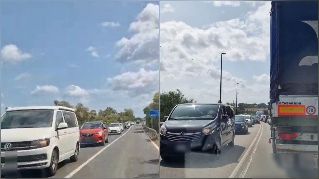 Olbia: boom di auto e file chilometriche in città