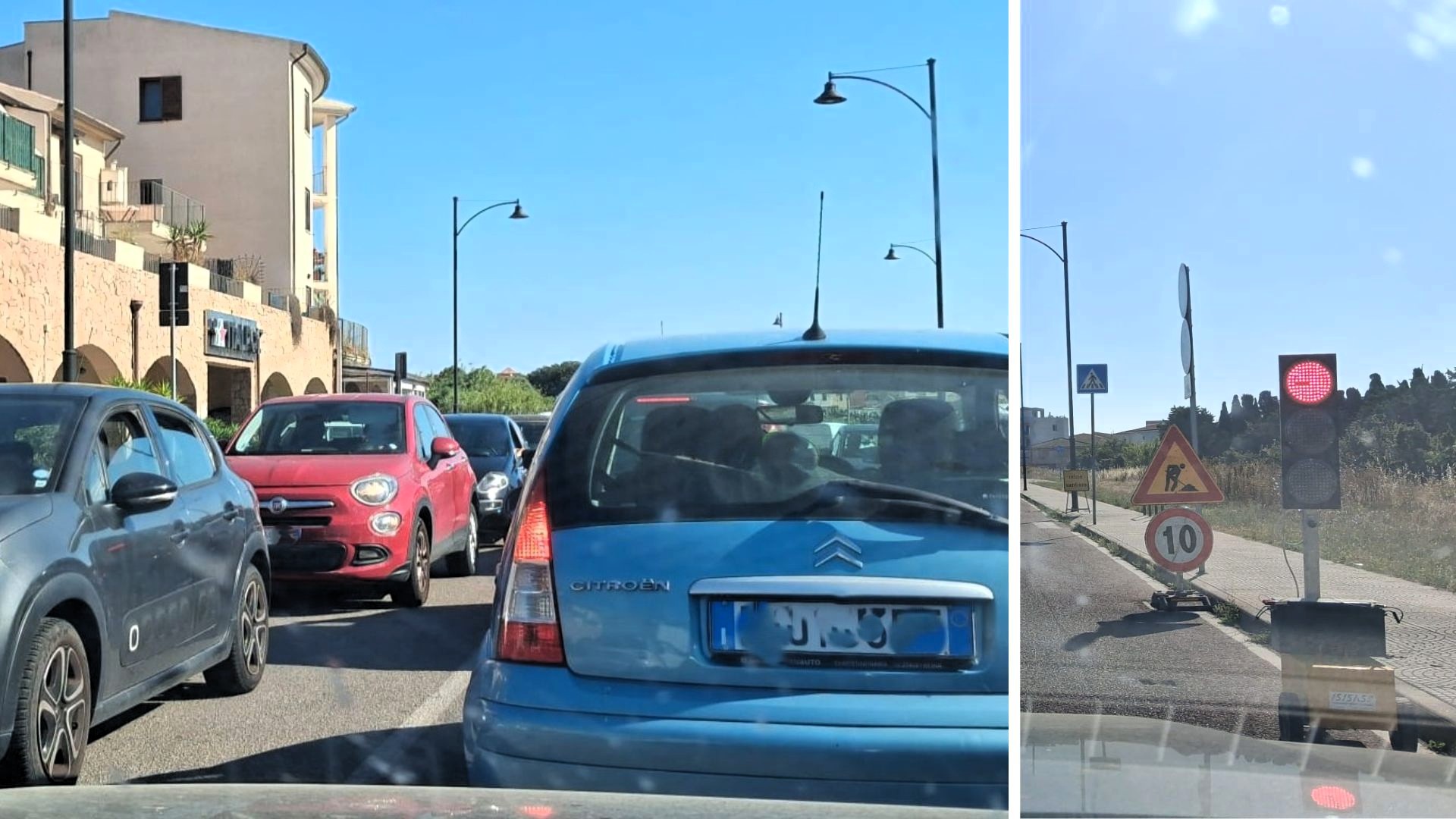 Olbia: l’estate è già iniziata tra asfalto bollente, cantieri e code infinite