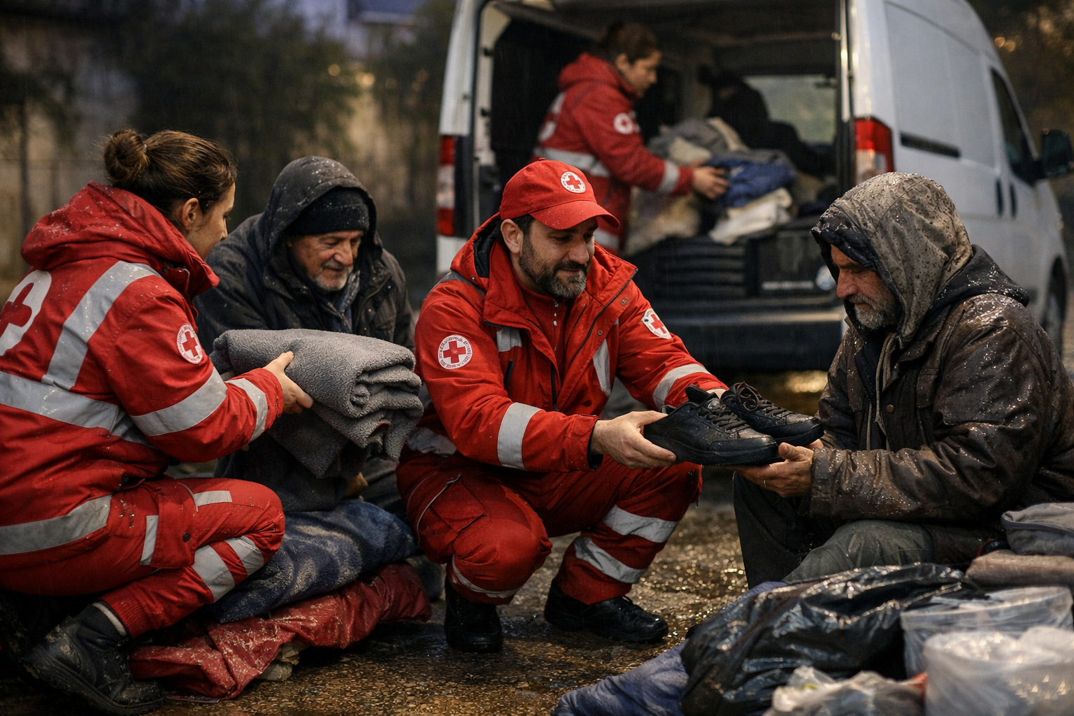 Dopo il ciclone Harry l’emergenza invisibile: a Olbia servono coperte e scarpe per i senza dimora