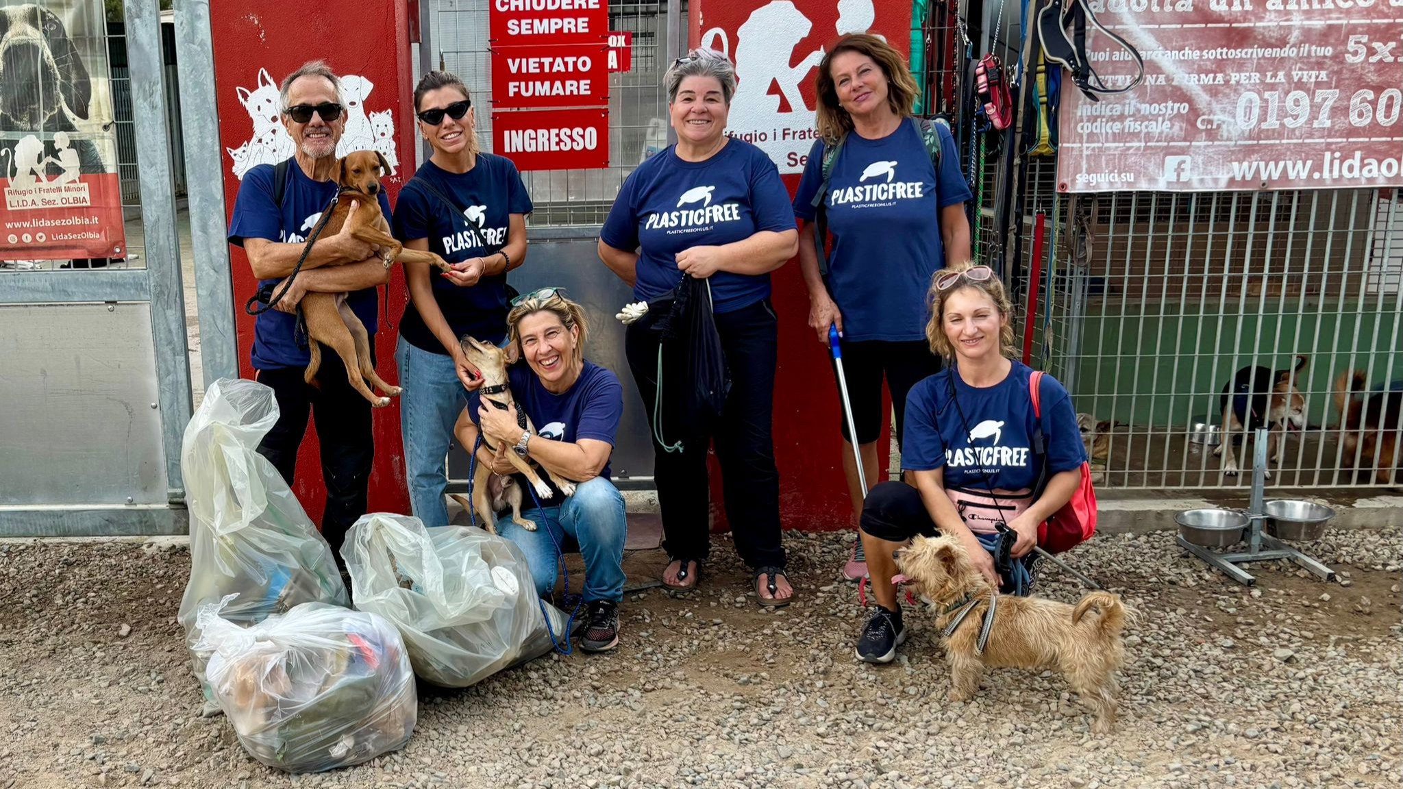  Olbia, i volontari Plastic free incontrano i fratelli minori della Lida: 