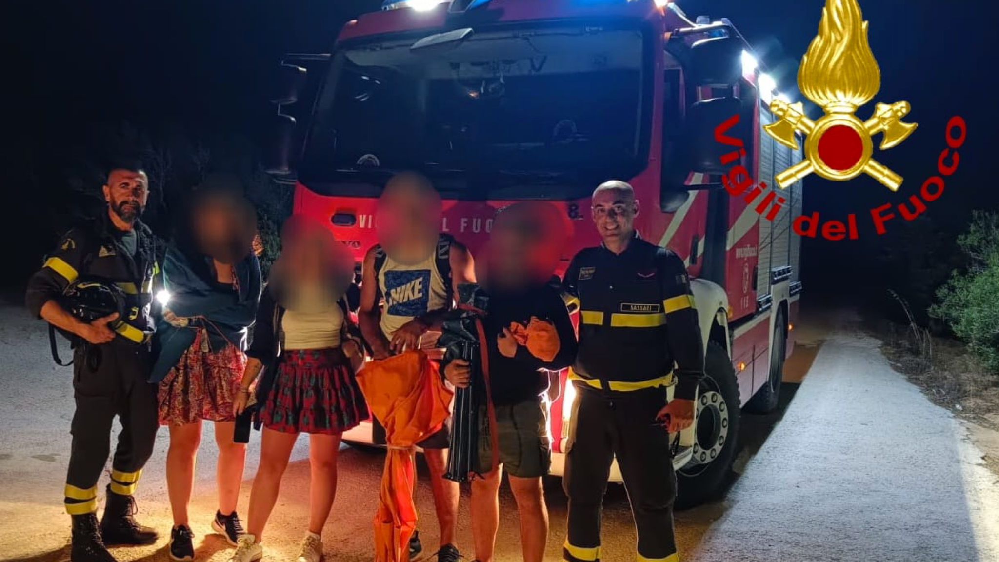 Palau, giovani si perdono durante un'escursione: in azione i vigili del fuoco