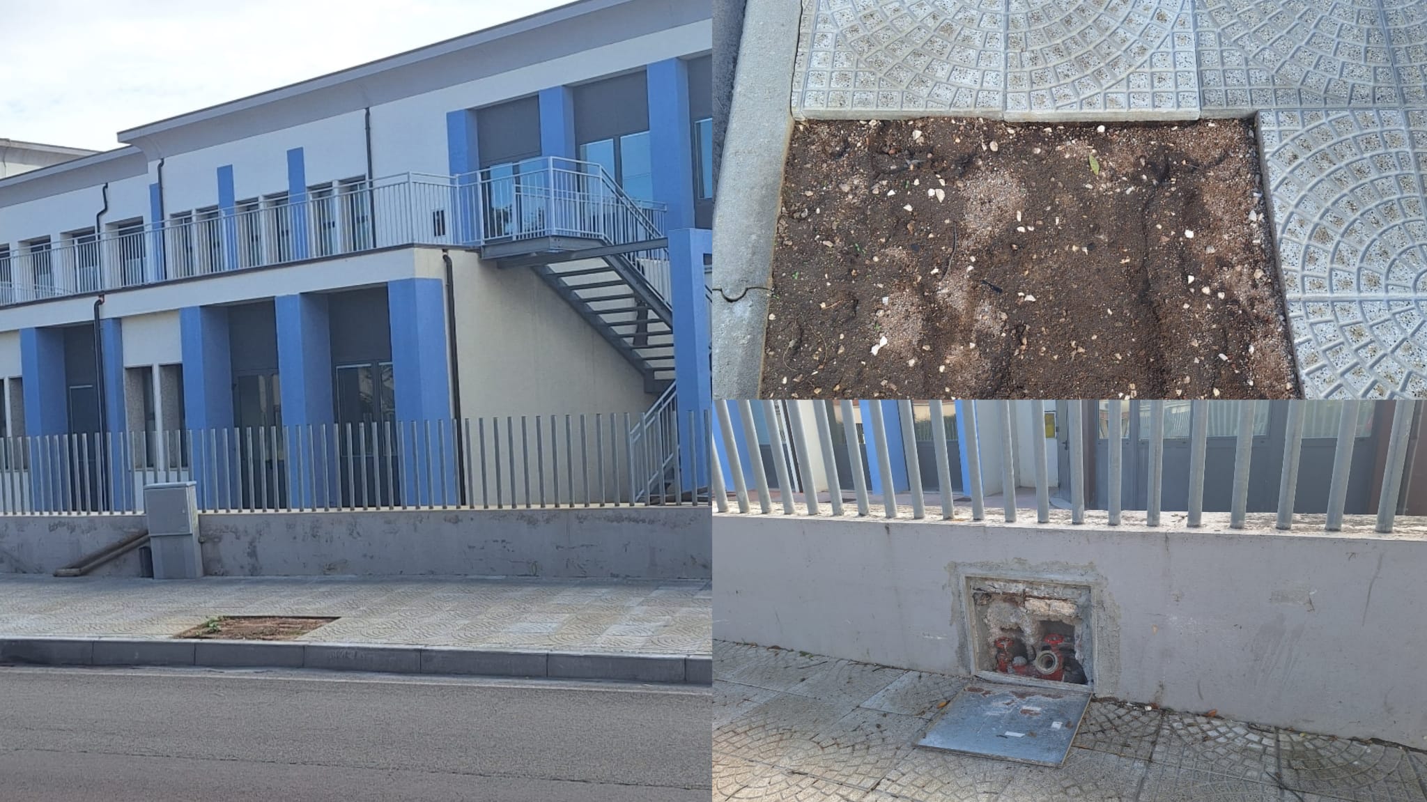 Olbia, mattonelle pericolanti e sportelli incustoditi in via Roma