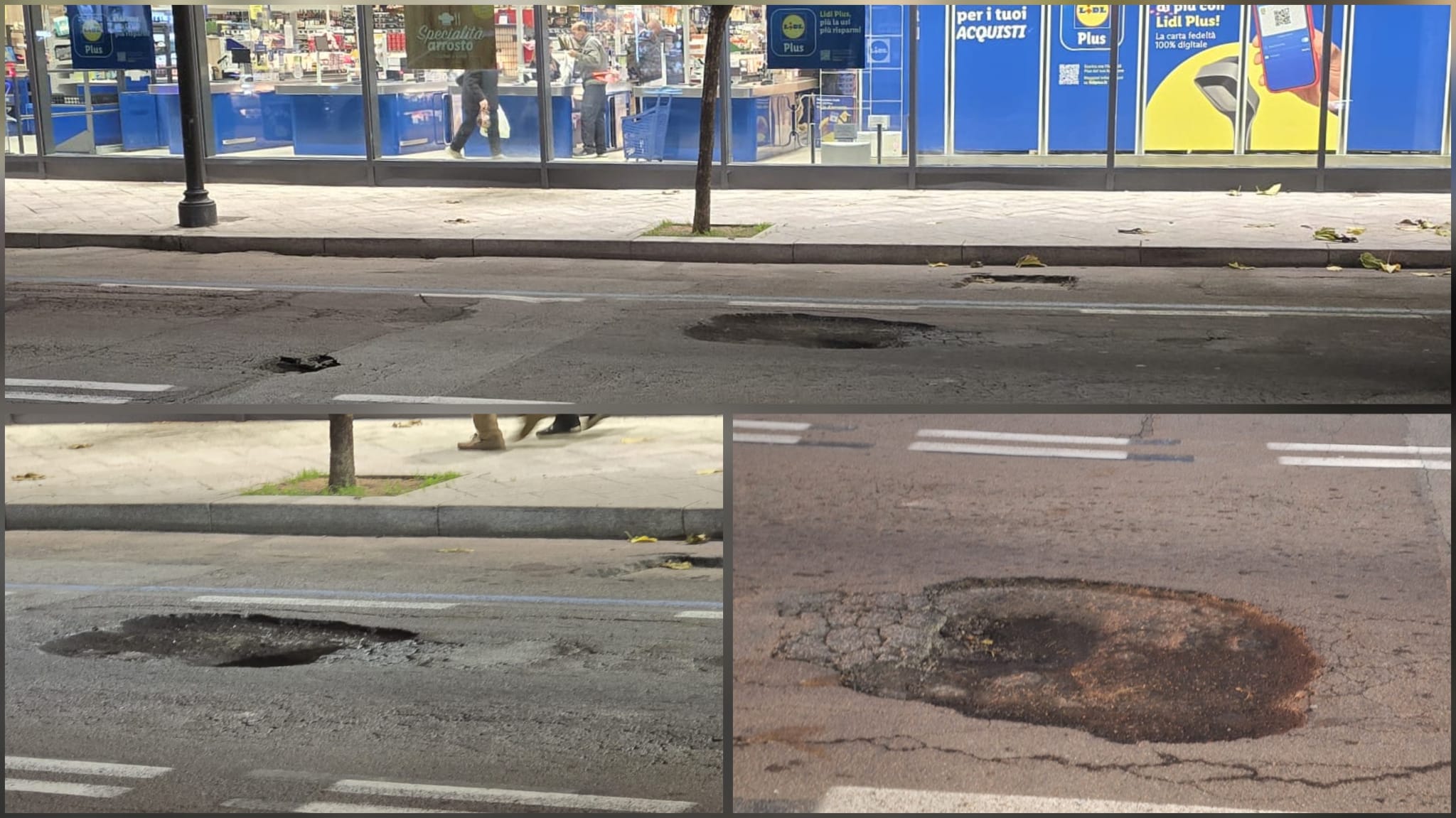 Olbia, fosso pericoloso in viale Aldo Moro