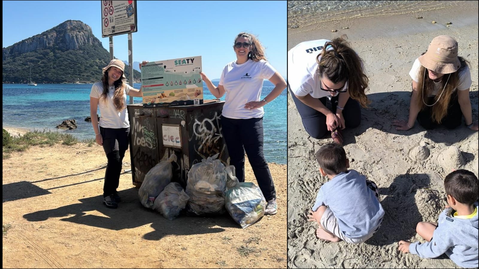 Golfo Aranci, raccolti 3 sacchi di spazzatura tra i Baracconi e Cala Moresca