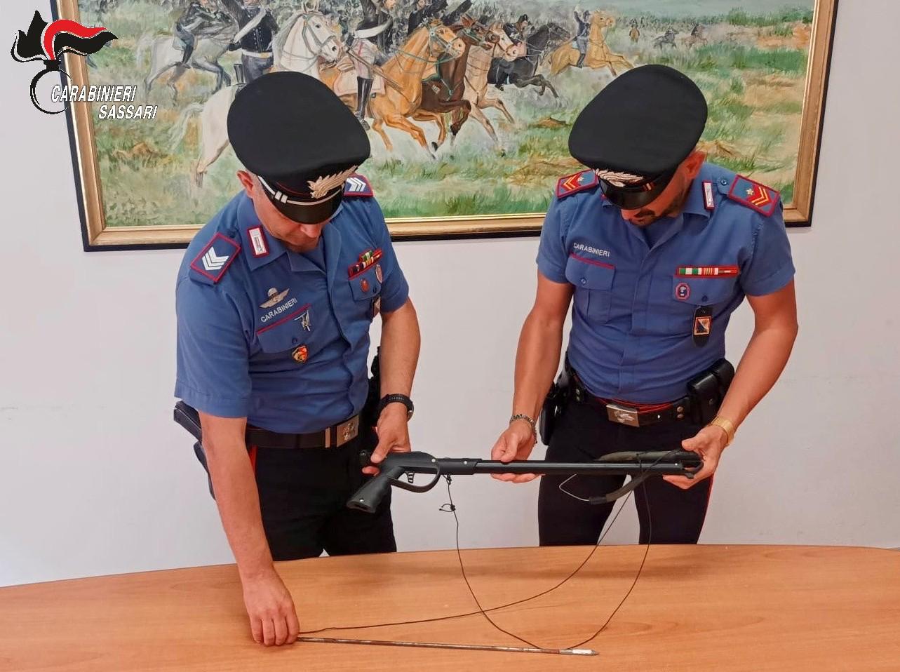 Olbia, evade sorveglianza speciale e gira con un fucile subacqueo: arrestato