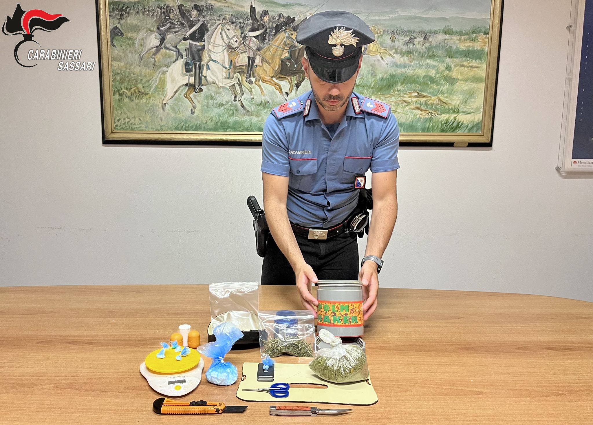 Telti, base di spaccio in casa: arrestato un 37enne dai Carabinieri di Olbia
